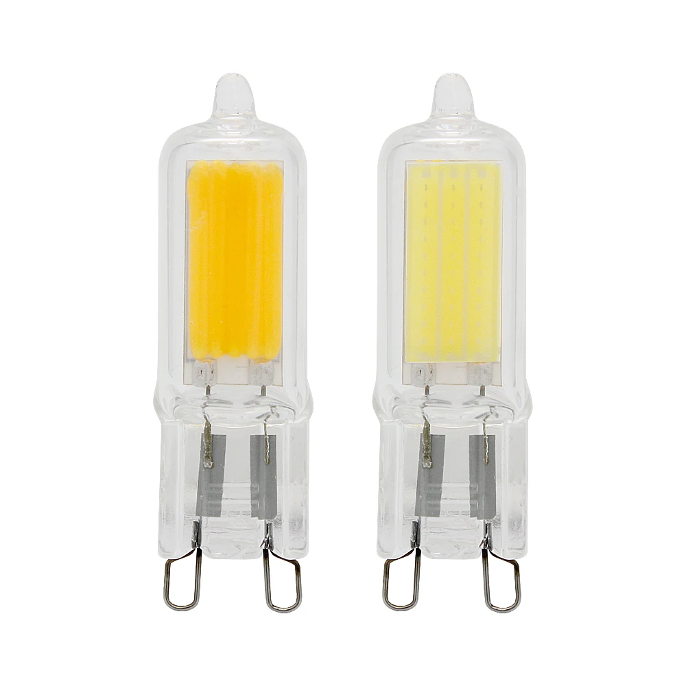 

Ampoule Glass G9 2W 200lm No Flicker LED COB Bulb 220V Light Home Chandelier Spotlight Replace 20W 30W Halogen Lamps Bombillas