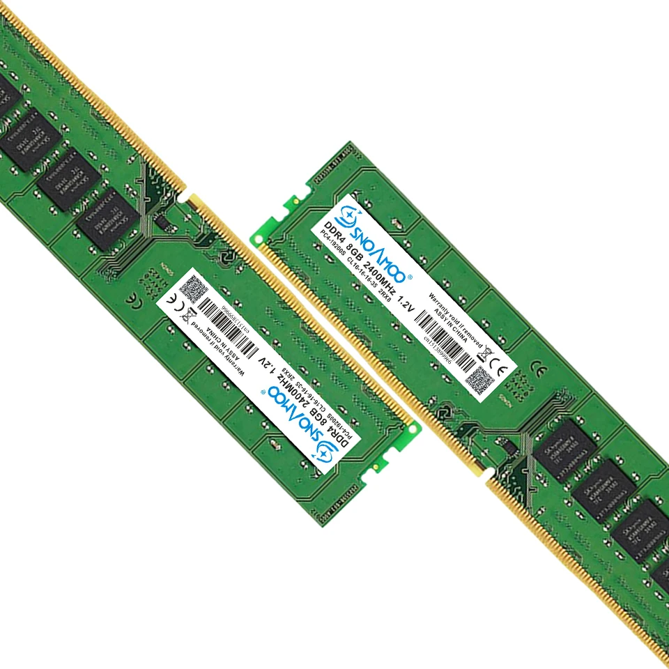 Оперативная память SNOAMOO DDR4, память для настольного ПК, 4 ГБ, 8 ГБ, 2133, 2400 МГц, CL15, PC4-17000S, 288 Pin, DIMM для Intel, компьютер, пожизненная Гарантия