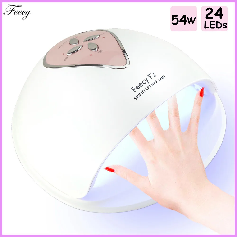 

54W UV LED Lamp for Nail Dryer 24 LEDs UV LED Nail Lamp for Manicure Sun Curing Ice Lamp for Nails Gel Nail Polish UV LED Lamp