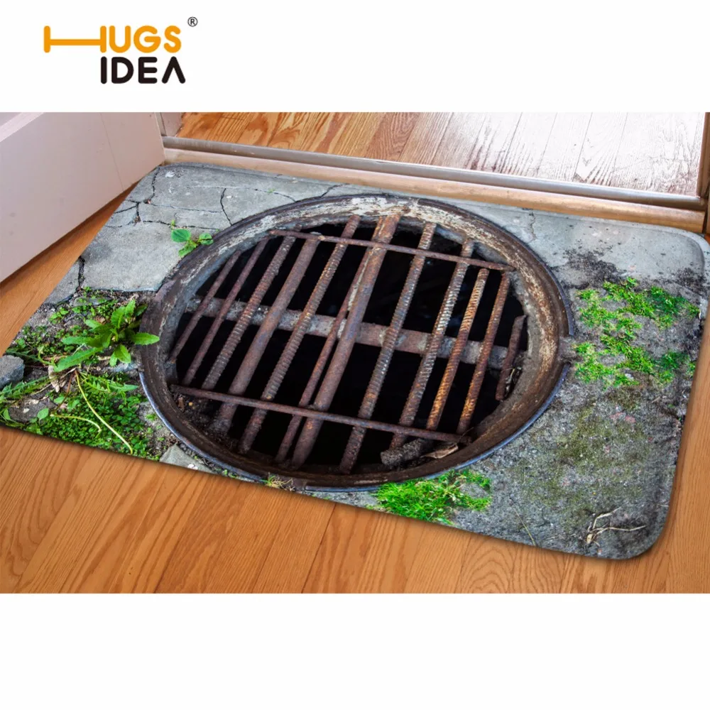 Günstig HUGSIDEA Neue Pastoralen Stil Zu Hause Teppich Lustige 3D Fallen Teppiche Teppiche für Schlafzimmer Badezimmer Wohnzimmer Tür Küche Eingang Matte