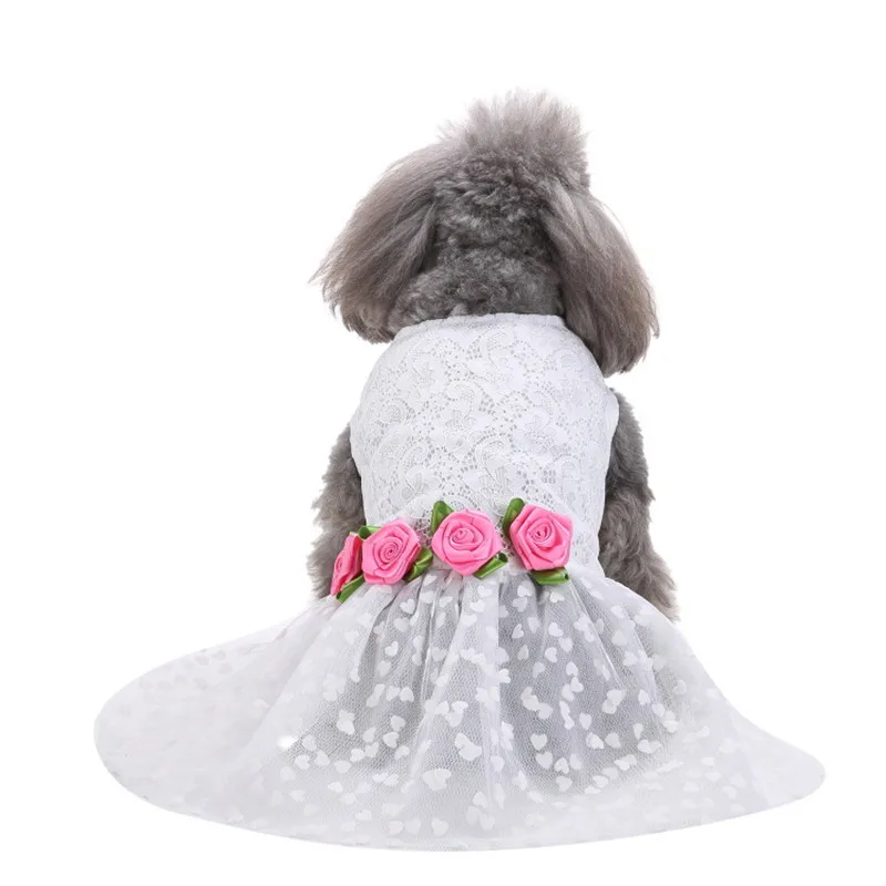Dog Dresses for Small Dogs Summer 2018 Lace Princess Dog Dress Wedding