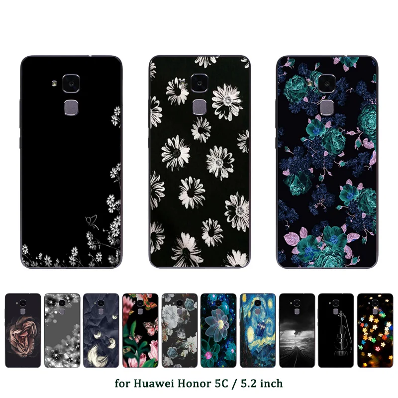 Чехол из ТПУ для Huawei Honor 5C / 7 Lite GT3 5 2 дюйма мягкий силиконовый чехол с разноцветным