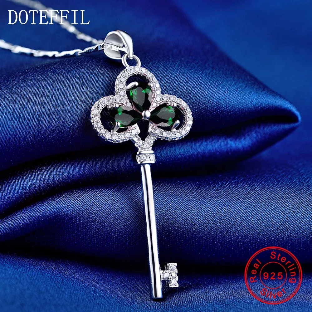 Новое поступление 925, серебряное женское ожерелье, AAAA Качество, циркониевое ожерелье с подвеской, модное очаровательное серебряное ожерелье