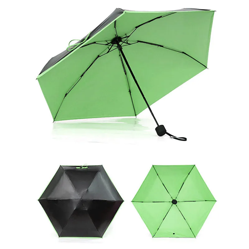 Colorful Mini Pocket Umbrella Fashion Rain Covers Compact Folding Travel Parasol Light Portable Small