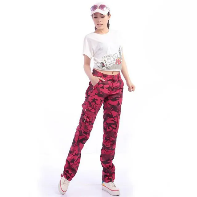 Camouflage Women Pants Fashion Cargo Pants Women Plus Size 2019 Casual Loose Stretch Summer Quality Pants Womens A5304