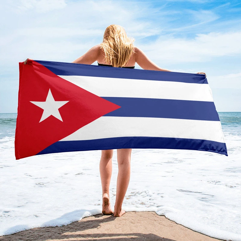 Cuba Flag Beach Towel_副本