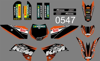 

0547 Motorcycle Team Graphic & Backgrounds Decal Stiker Kits for KTM 50 2009 2010 2011 2012 2013