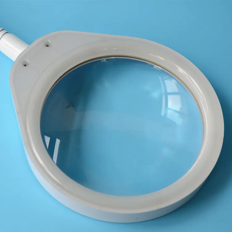  New Magnifying Desk Table Lamp 10X Optical Glass 127mm Dia 48 LED Lighting Table Magnifier for Moth - 32853251889