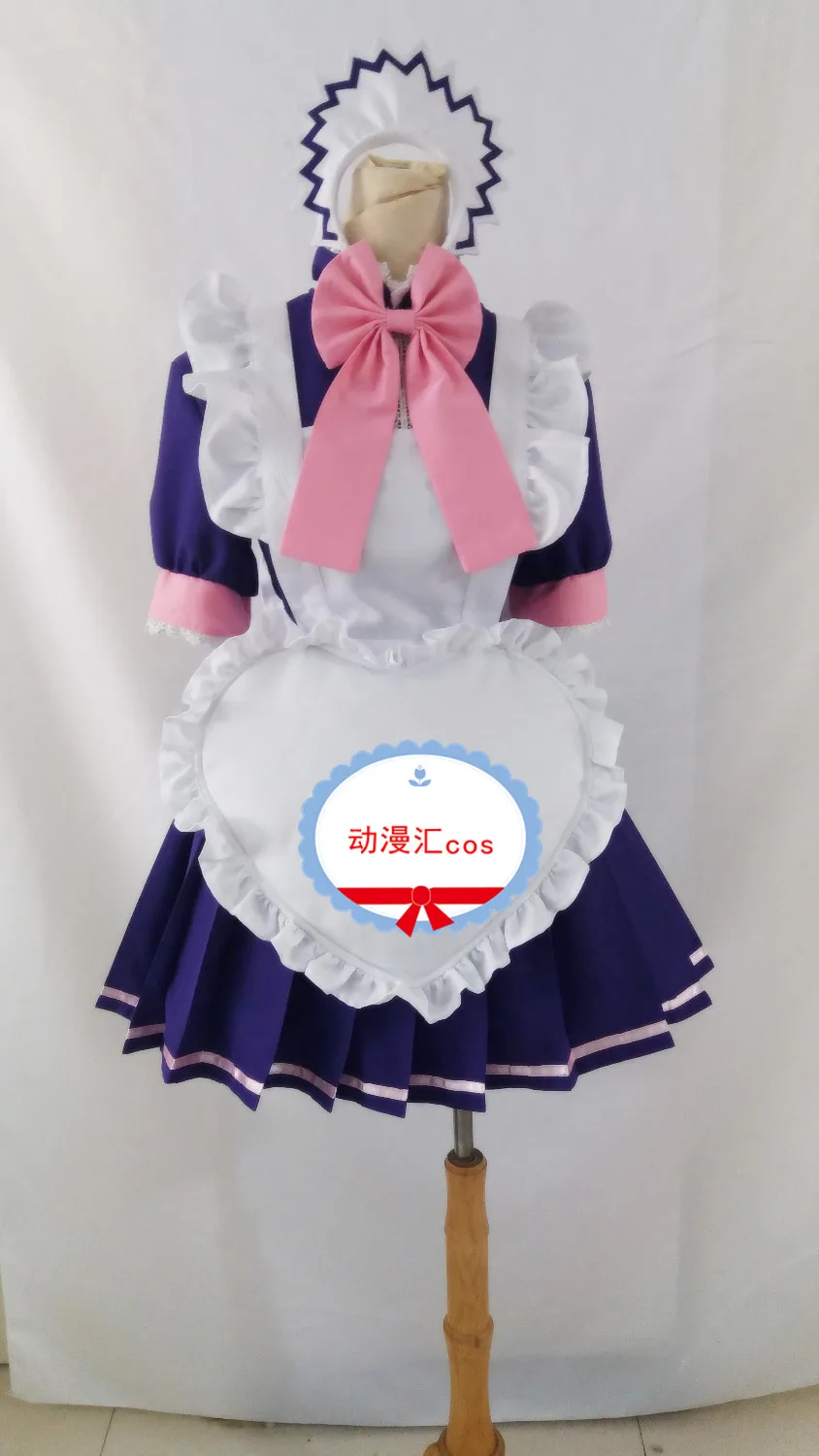 

Tokyo Mew Mew Power Zakuro Fujiwara Maid Clothing purple dress Cosplay Costume Acceptable order