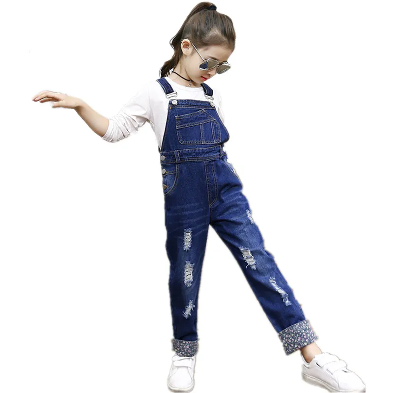 Fashion Children Girls Jumpsuit Denim Overalls New Spring Autum Girls