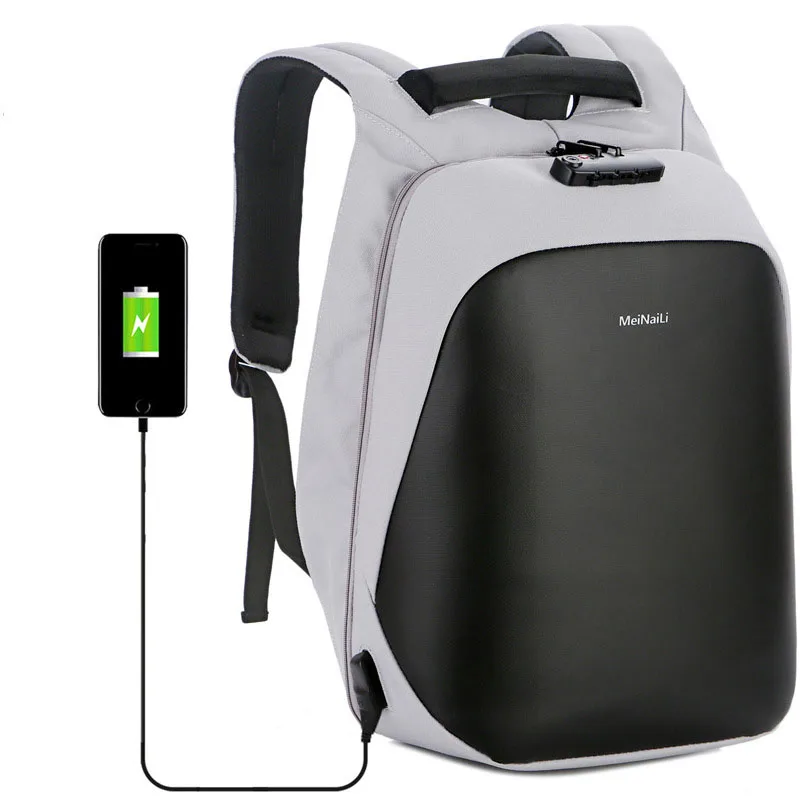 

Business Backpack Unisex Laptop Travel Bag Anti-theft USB Charge Anti-theft Bag Backpack Capacity College Student School