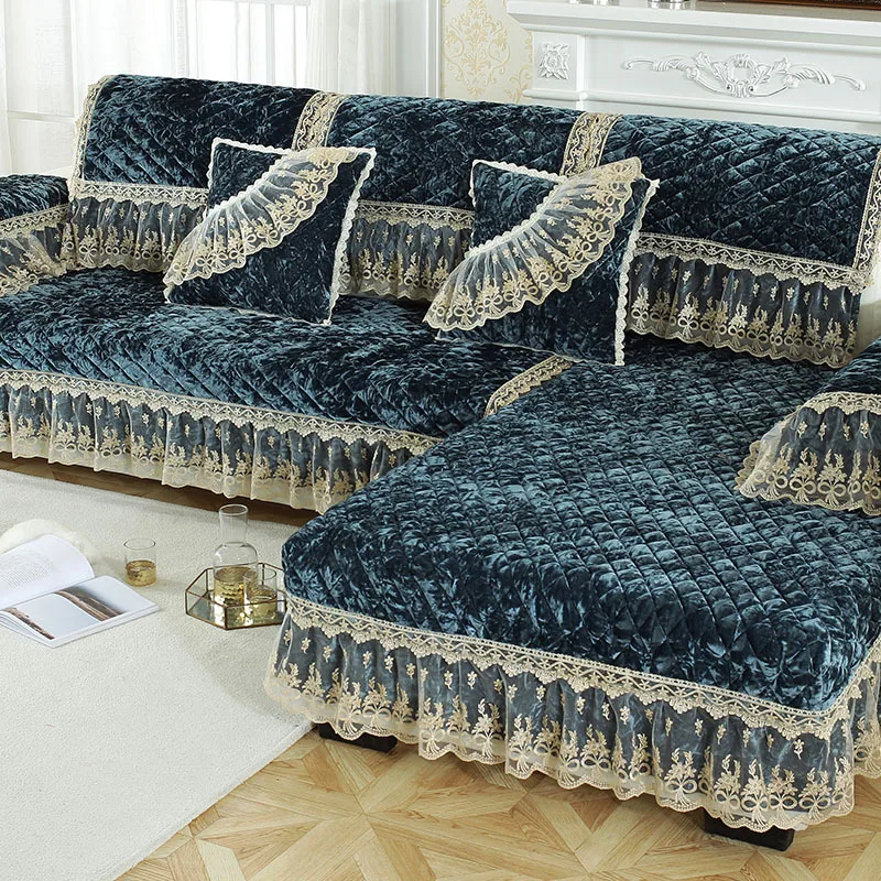 Зимние теплые короткие плюшевые диванные чехлы секционные диванные полотенца Нескользящие диванные чехлы для гостиной сиденья патио домашний текстиль