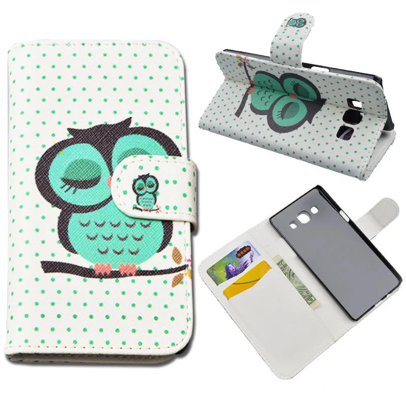 10 Шаблоны Мода Флип PU Кожа Case для Samsung Galaxy A5 A500 SM-A500F Крышка Бумажник Телефон