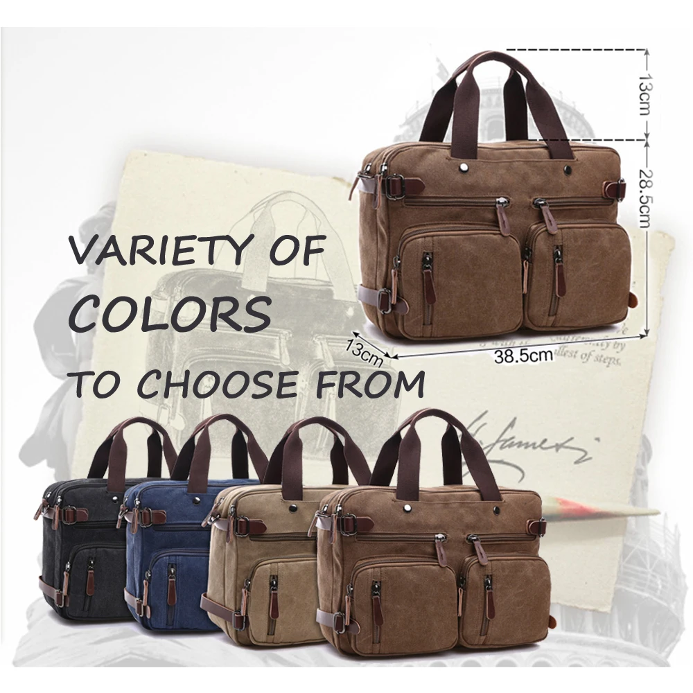 

LUODUN 2018 Fashion Canvas Men's Multifunction Large Capacity Travel Bags Luggage Bags Men's Travel Bags Tote Bags
