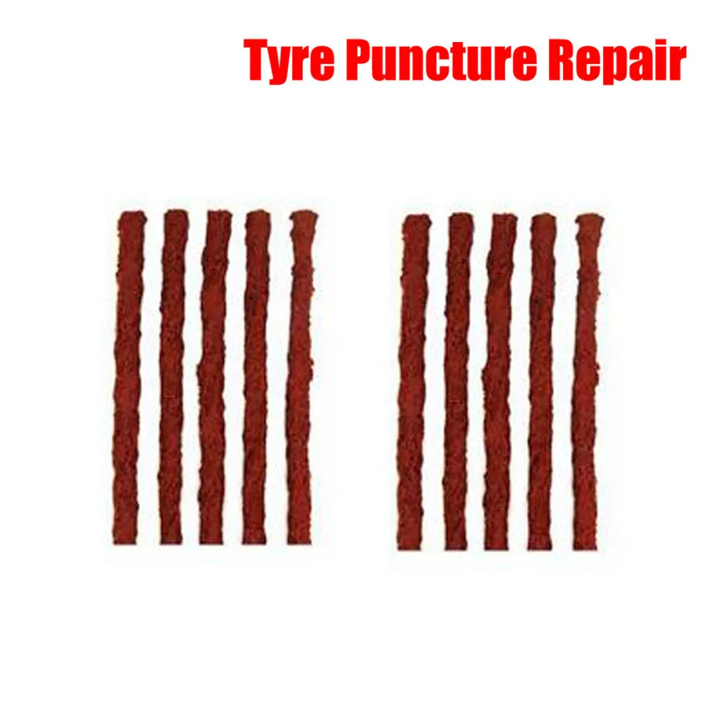 

Dongzhen 10x Tubeless Tire Tyre Puncture Repair Kit Seal Strips Plug Car Van Truck Bik Car Styling