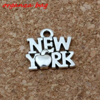 

New York Charms Pendants 300Pcs/lot Hot sell Jewelry DIY 14.5 x14mm A-168
