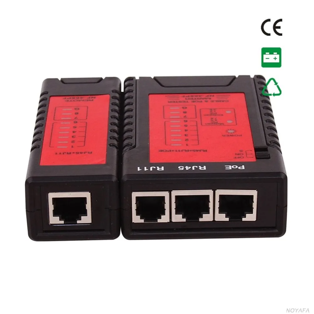 NF-468PF Cable Continuity Tester POE Tester Check RJ11 & RJ45 Cable Quick Detector Automatic Tester For Continuity