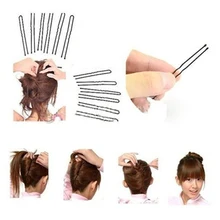 50 шт. женские невидимые плоские волнистые шпильки, заколки для волос, парикмахерские заколки