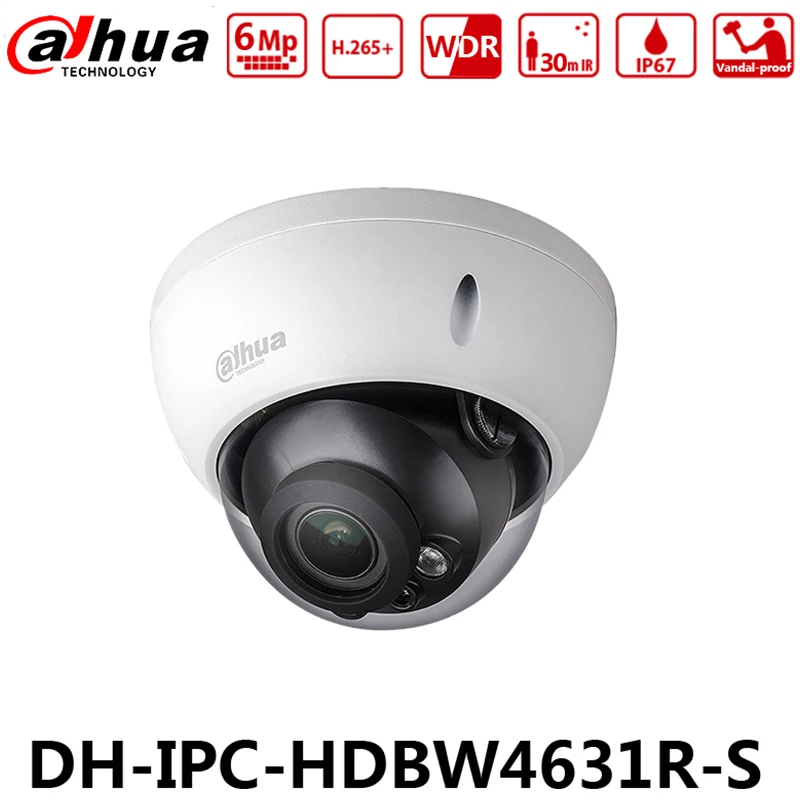 

DHL 4 Pcs/Lot Dahua IPC-HDBW4631R-S 6MP IP PoE IP67 Camera SD Card IK10 IR30M Replace IPC-HDBW4431R-S& IPC-HDBW4433R-S With LOGO