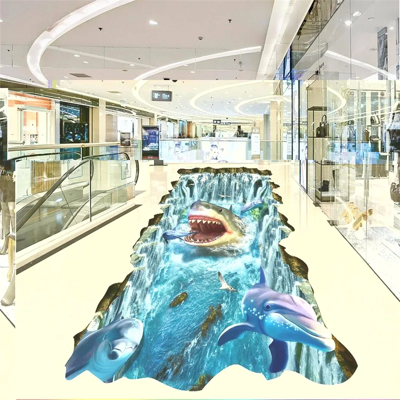 custom-Shark-Falls-Self-adhesive-papier-peint-floor-wall-paper-wallpaper-bedroom-3d-flooring-waterproof-wall