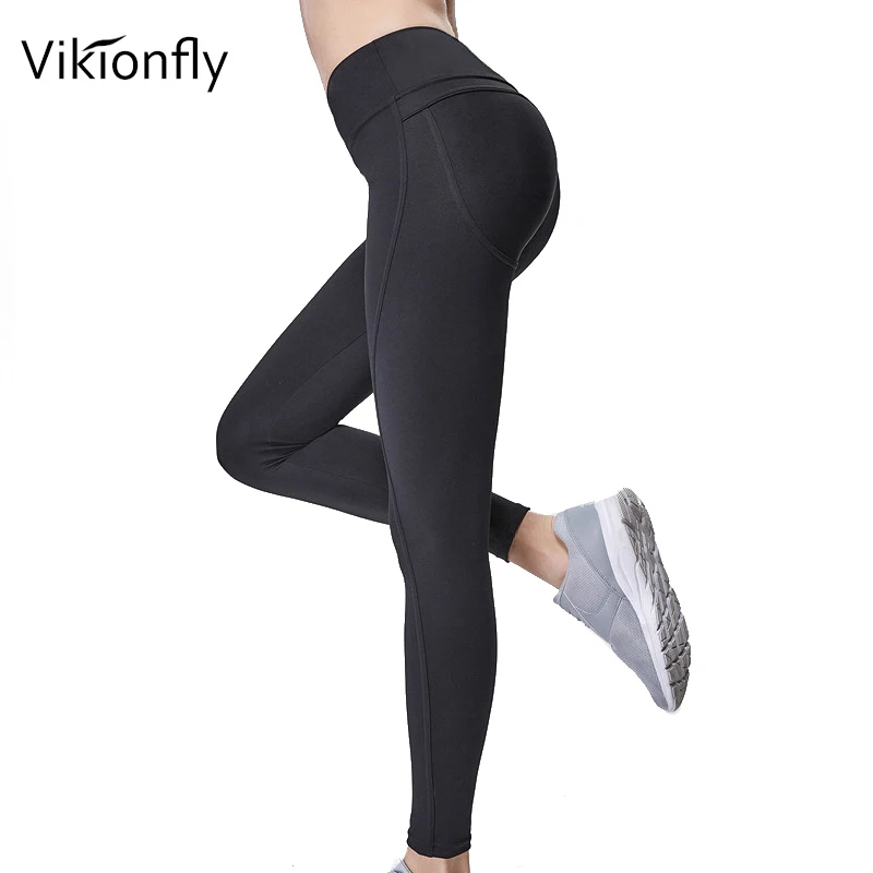 Vikionfly Sexy Booty леггинсы для фитнеса Для женщин штаны или йоги Высокая Талия пуш ап