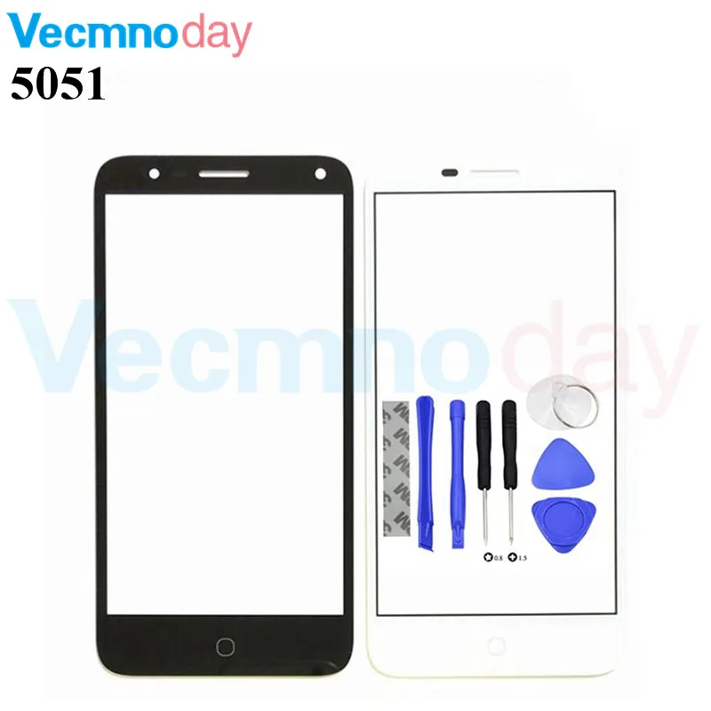 

Vecmnoday Phone Touch Screen For Alcatel Pop 4 5051 5051D OT5051 Mobile Phone Touch Panel Front Glass NO LCD DISPLAY