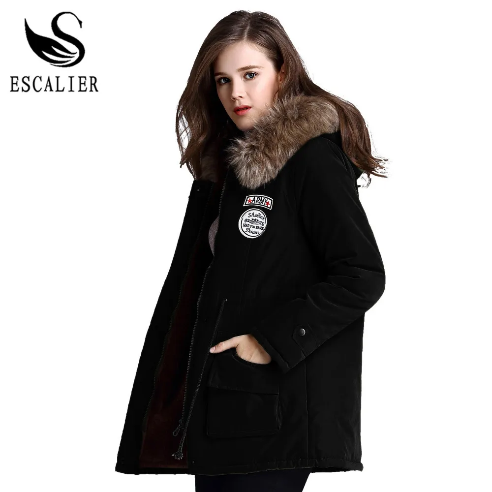 Escalier font b Women s b font font b Fur b font Winter Jackets font b