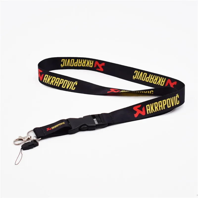 JDM СТИЛЬ Akrapovic гоночный переоборудование Ключ Ремешок Мобильный ID карты шейный ремешок для сотового телефона