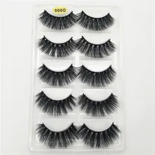 Hbzgtlad 1 коробка норковые ресницы натуральные длинные 3d накладные ресницы 3d норковые ресницы ручной работы Макияж Наращивание ресниц 1 см-1,5 см