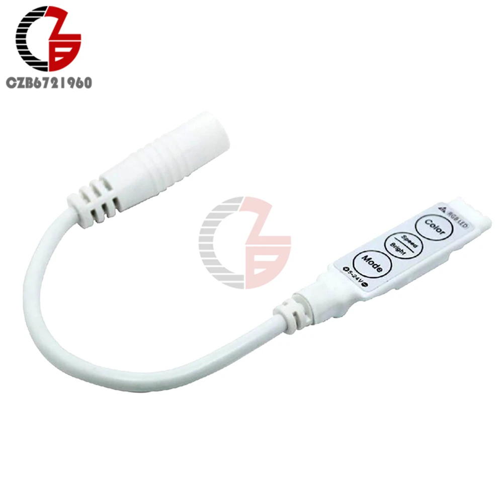 

Admirable 1X 12V Mini controller Dimmer connector 3528 5050 RGB LED 3 keys MF