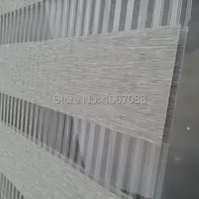 Полиэфирное белье Серые Экологичные полупрозрачные шторы Зебра для гостиной 31in* 48in 5 цветов H05-003