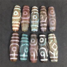 10 шт./лот Cinnabar дзи бусины для браслета натуральный агат Дили Тибетский Мистический Камень небеса бусины для изготовления ювелирных изделий