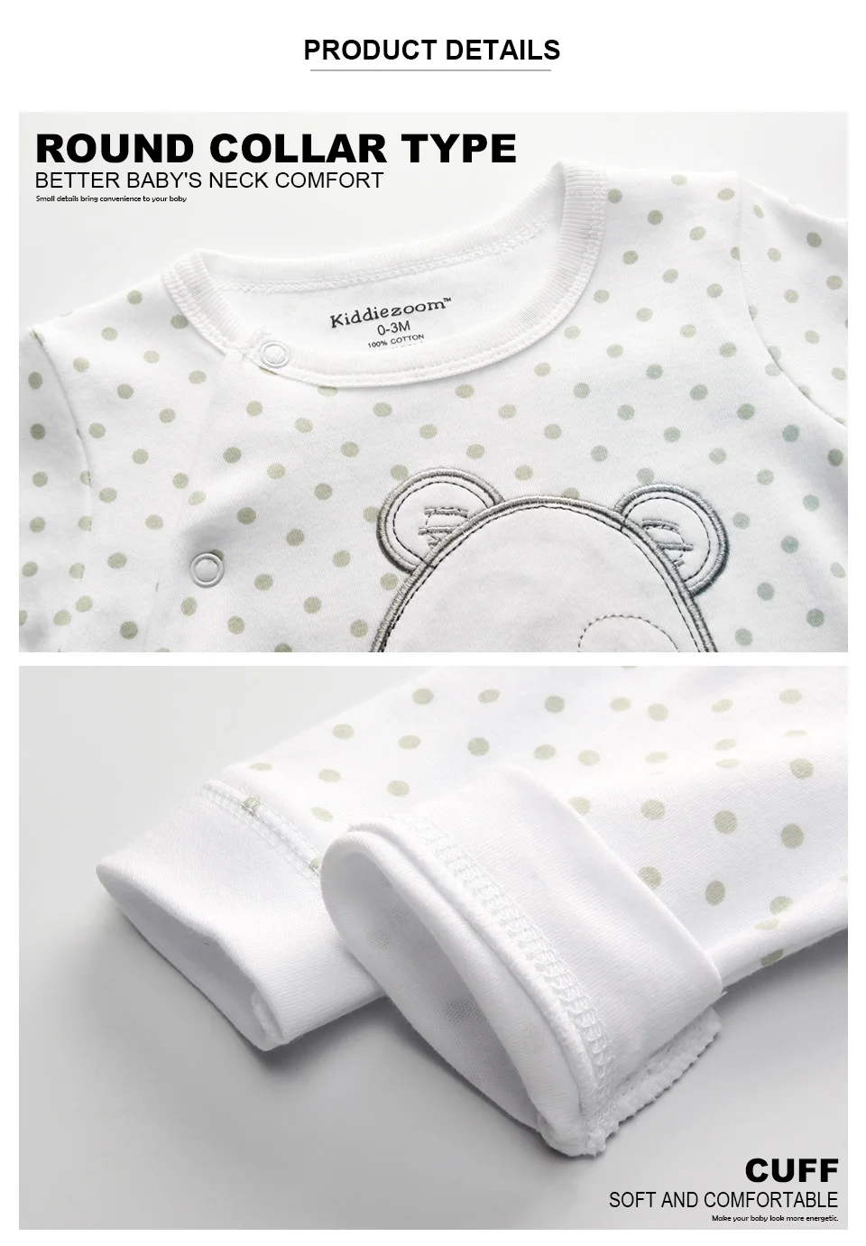 3 шт./партия хлопковая мягкая фланелевая одежда для сна для малышей Kawaii/Детские пижамы для мальчиков и девочек теплая одежда для маленьких мальчиков и девочек