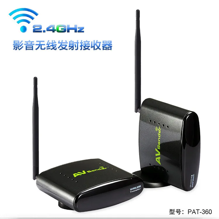 

New 2.4GHz Wireless AV Audio Video Sender Transmitter Receiver Support 4 groups of channels 110V-220 250M PAT360