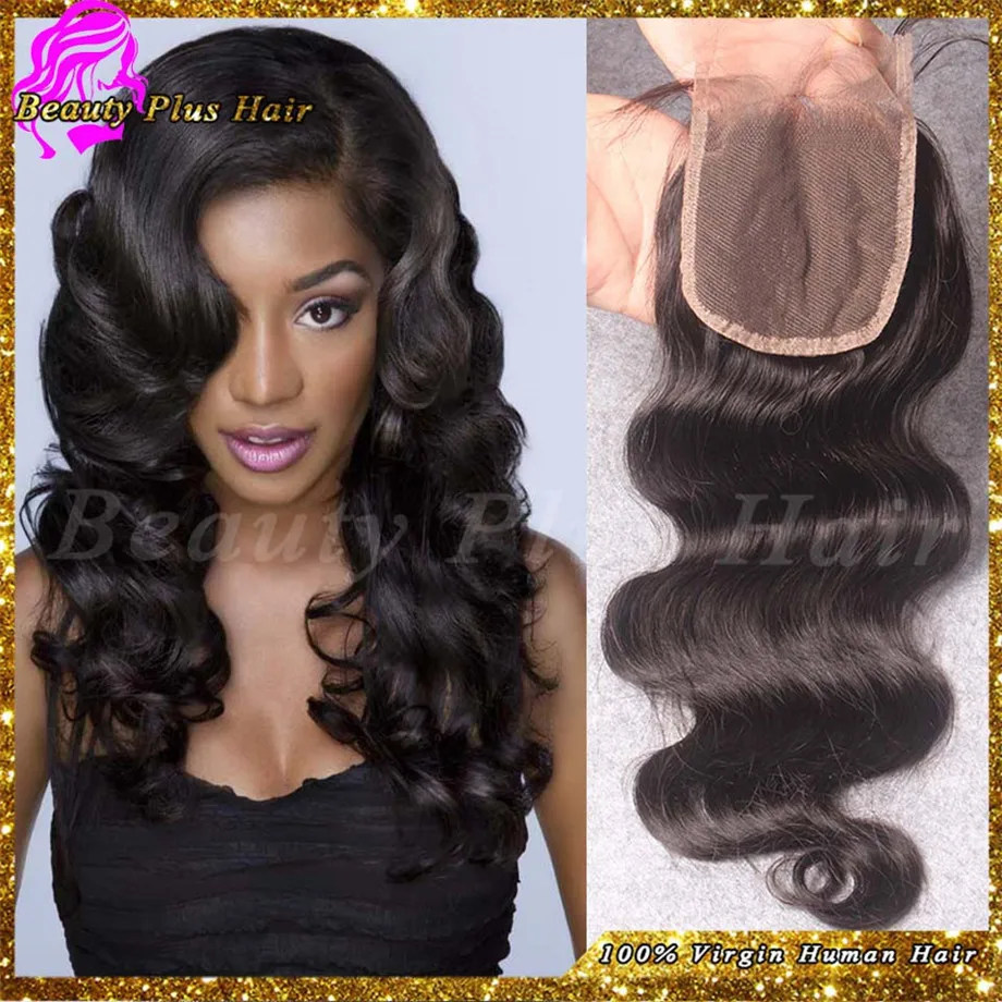 6A Cheap Malaysian Hair Closures Freestyle Lace Closure Bleached Knots