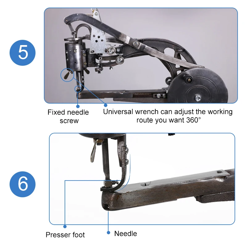Обувная ремонтная машина для починки, ручная обувная швейная машина для сапожника и сапожника