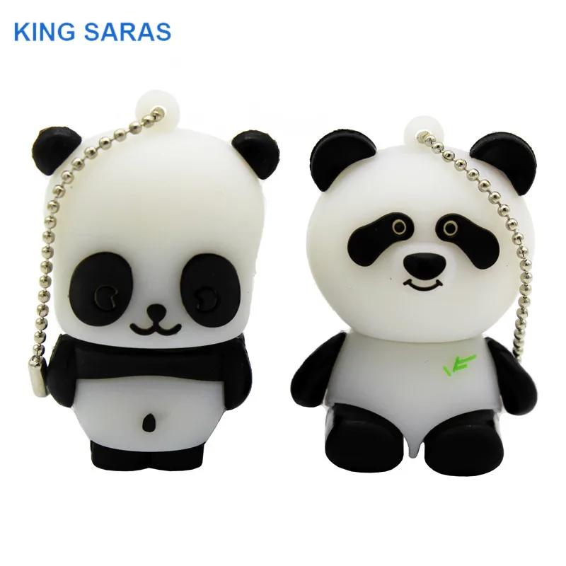 KING SARAS мультфильм 64 Гб Китай гигантская панда модель usb флэш-накопитель usb 2,0 4 ГБ 8 ГБ 16 ГБ 32 ГБ подарок флешка