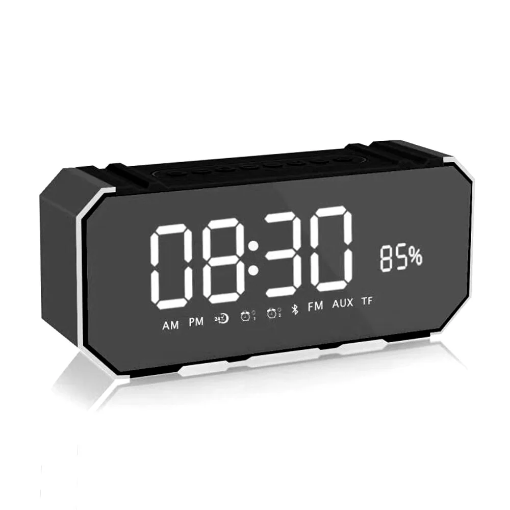 

AIYIMA Portable Wireless Bluetooth Speaker Column Subwoofer 3D Stereo Music Audio Sound Box LED Loudspeaker With Alarm Clock