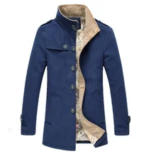 2019 New Autumn and winter Brand Mens Woolen Coat Design Men High Quality Fashion long sleeves Masculino coat Leisure Jackets