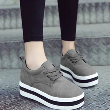 Женская Весенняя обувь; Новая модная женская обувь на плоской подошве женская обувь на платформе туфли на шнурках на каждый день; Zapatos mujer; женская обувь на толстой подошве; женские лоферы