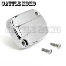 Черный хромированный алюминиевый мотоцикл Тормозная жидкость резервуар Крышка для Харли Электра Glide Road King 2007 2008 09- мотоцикл части