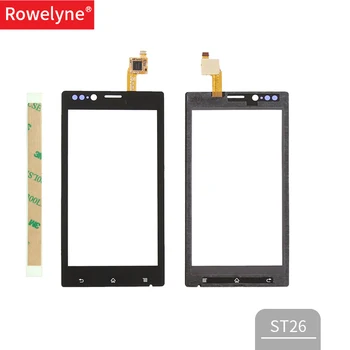 

High Quality 4.0" For Sony Xperia J ST26i ST26 Touch Screen Digitizer Front Glass Lens Sensor Panel + 3M Tape