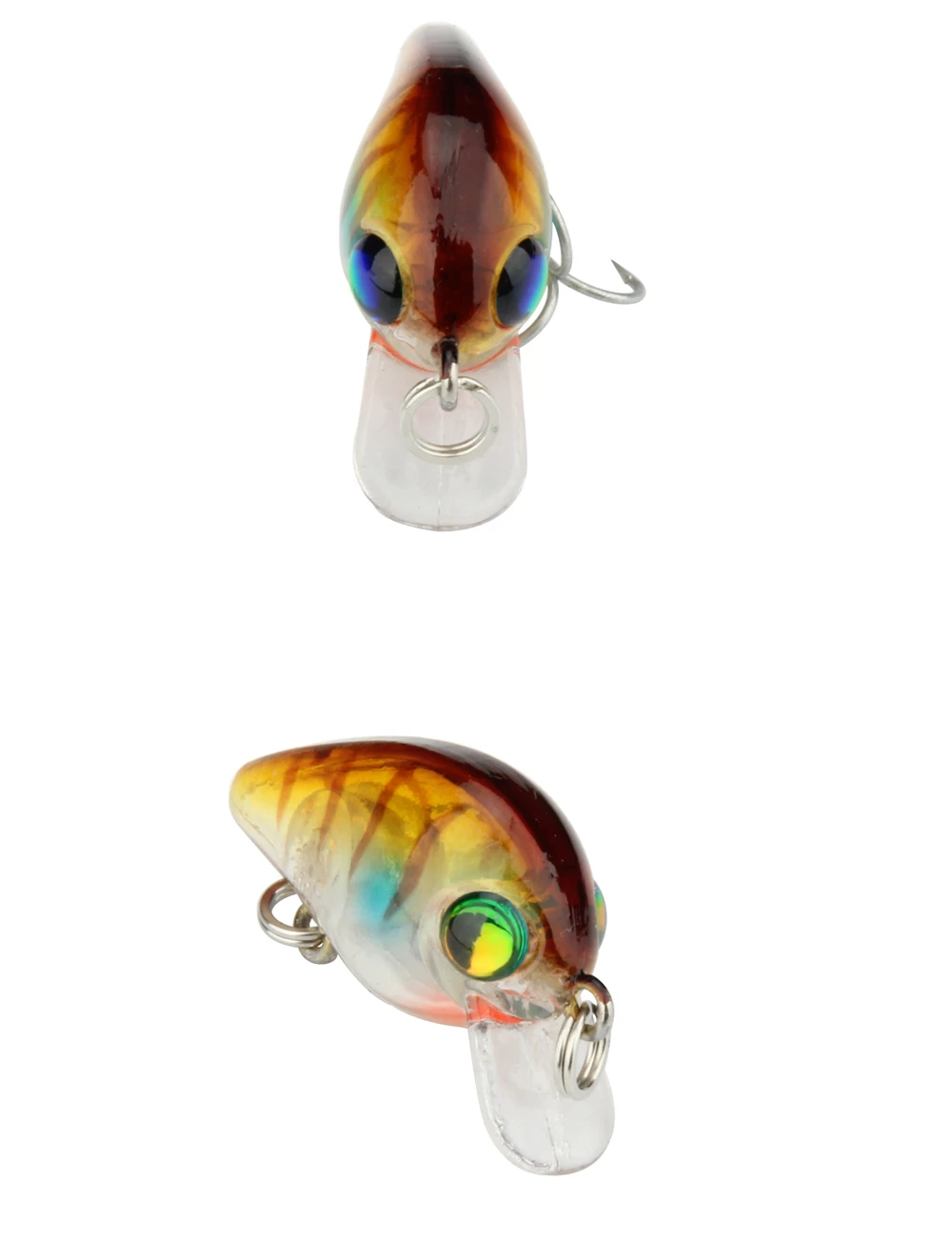 High Quality ABS Plactic Lure 1pc 3cm 1.5g Crankbait Fishing Lure Minnow Floating Isca Crankbait VMC Hook Fishing Tackle  (10)