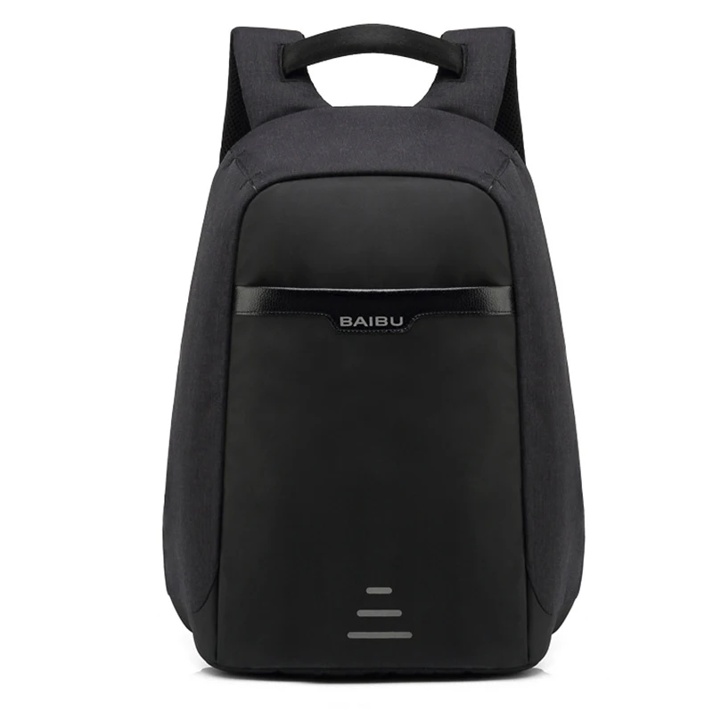 

BAIBU School Backpack USB Charge 15.6 inch Laptop Backpacks Men Waterproof Fashion Casual Business Male Bag Travel Backpack