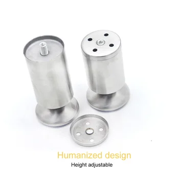 

'The Best' 4 Pcs Metal Feet Furniture Wardrobe Table Cabinet Sofa Corner Legs Adjustable Height 889