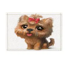 Декор для собак, голова для собак, красный галстук-бабочка, коврик для ванной, нескользящий коврик для двери, коврик для ванной комнаты