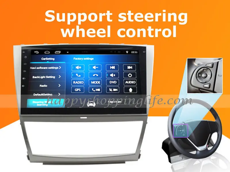 10 1 &quotAndroid 7 Автомобильный мультимедийный плеер для Toyota Camry 2007 2011 DVD Авто Радио
