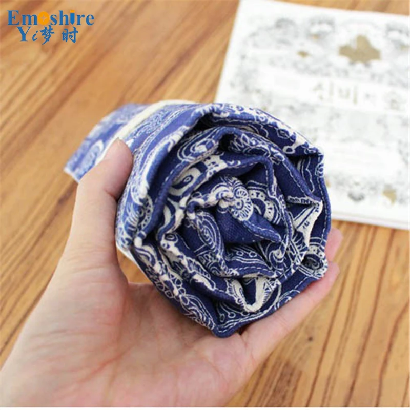 Emoshire Pencil Korean version of the cotton canvas cloth curtains large capacity color pencil pencil pencil pencils (4)