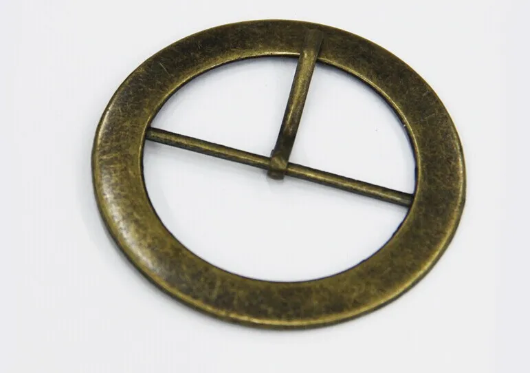 20pieces Antique Bronze Round Metal Belt Buckle For Bags Clothes Belt