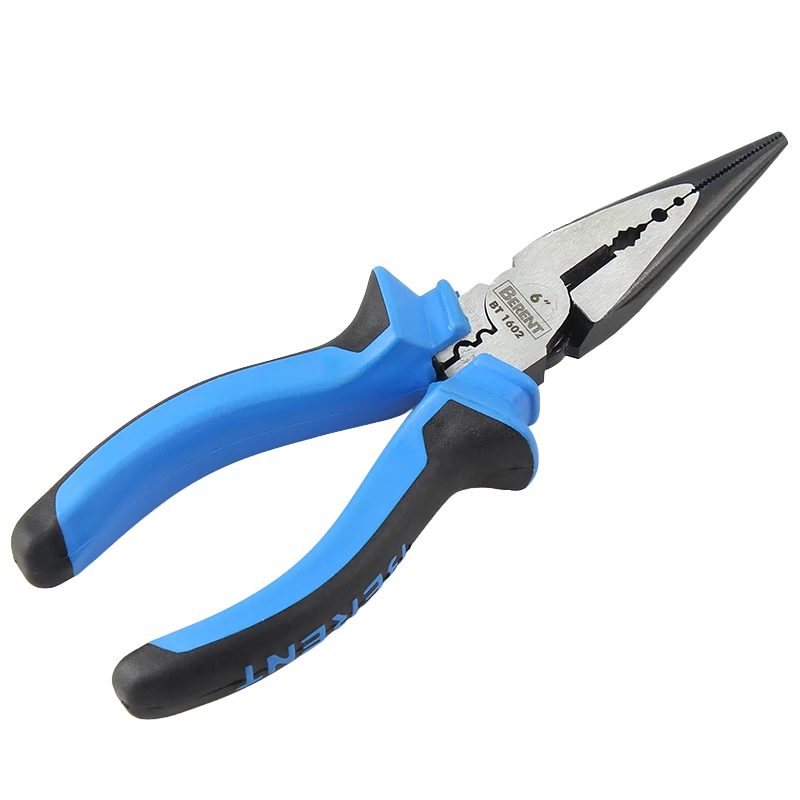 

Hi-leverage 6''/160mm Multi-purpose Long Nose Pliers For Cutting Clamping Stripping Electrician Repair Tools